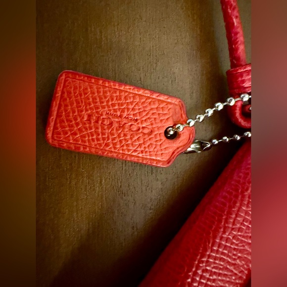Coach Vibrant Red & Orange Wristlet - Picture 5 of 9